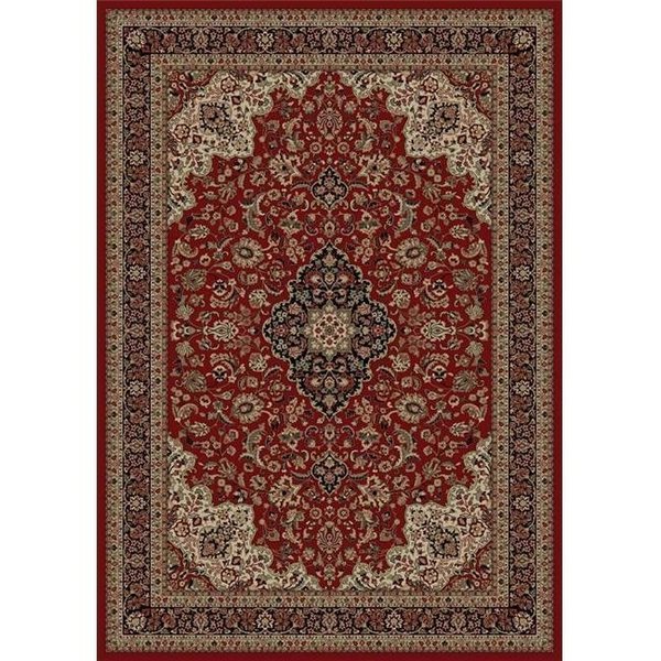 Concord Global Trading Concord Global 20805 5 ft. 3 in. x 7 ft. 7 in. Persian Classics Medallion Kashan - Red 20805